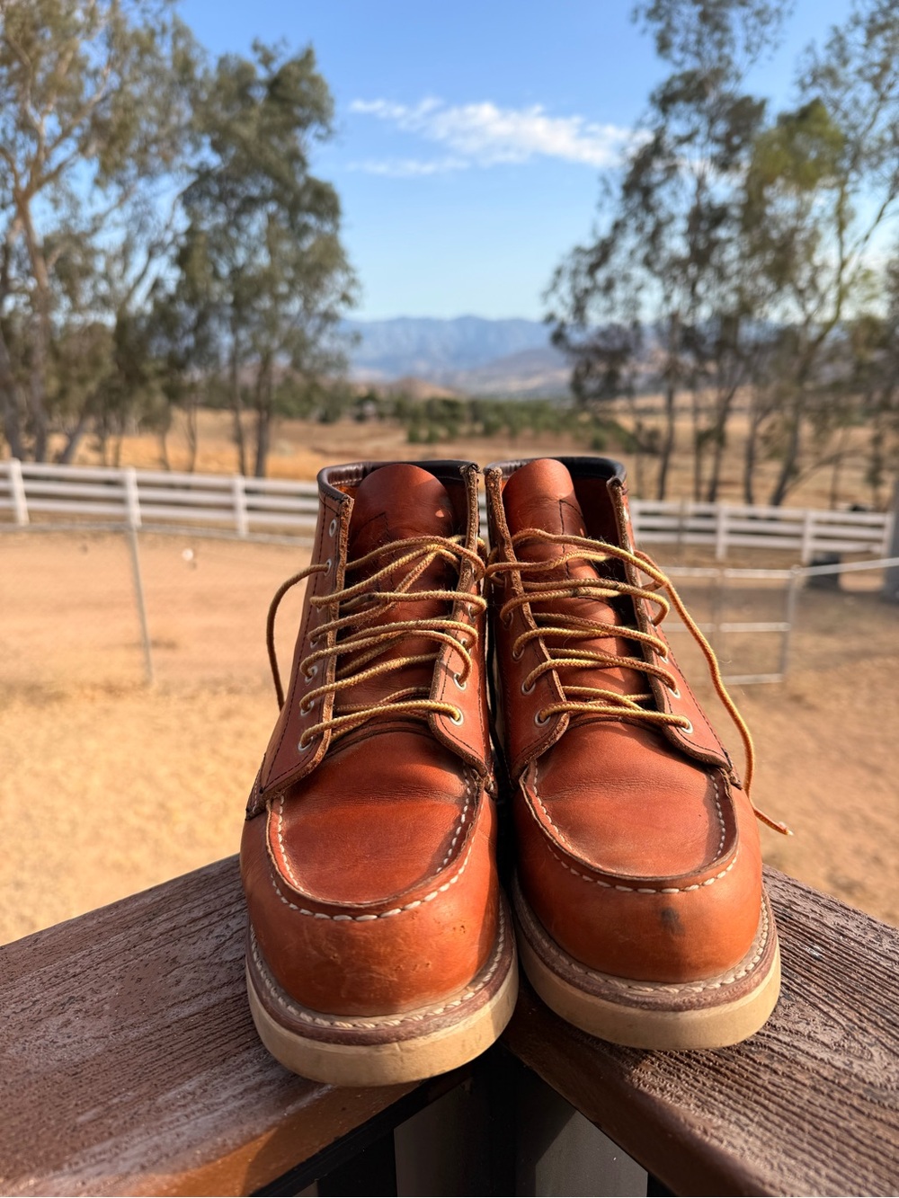 Red Wing Shoes Copper Brown Lace-Up Moc Toe Boots
